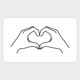 Heart Hands Sticker